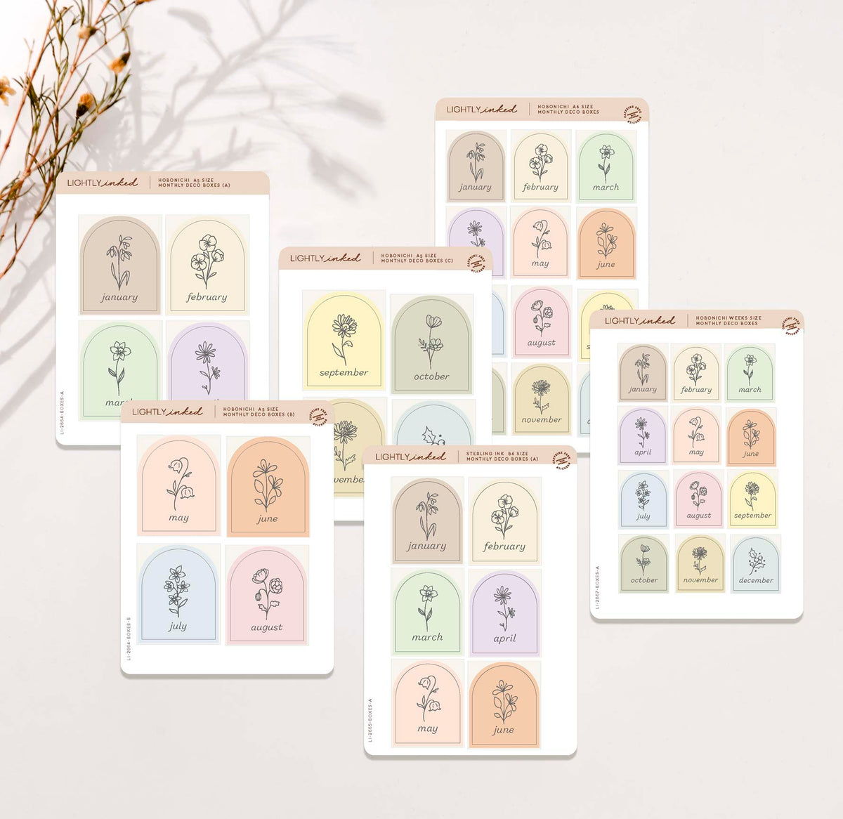 Monthly Flower Deco Boxes