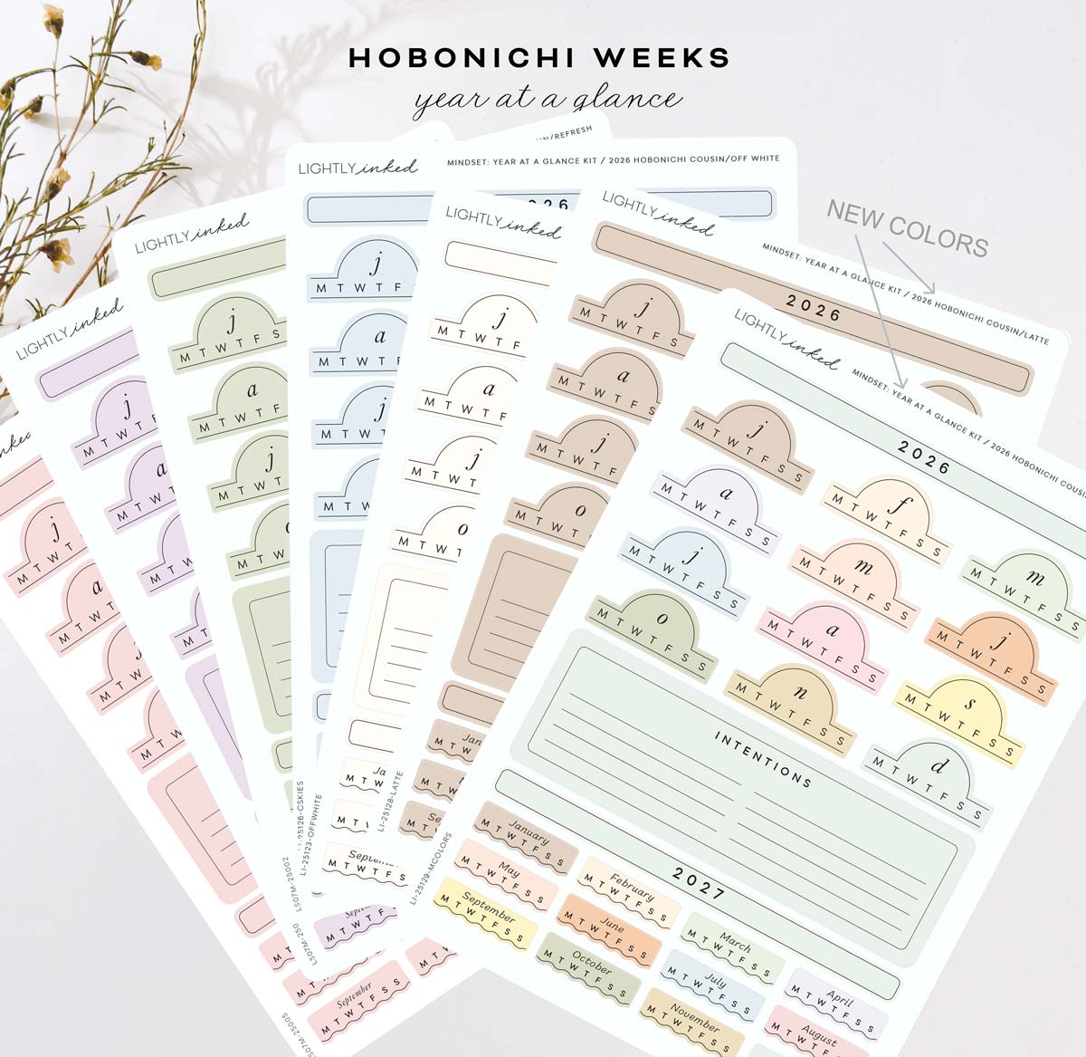 MindSet 2026- Year at a glance - Hobonichi Cousin