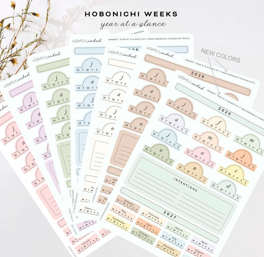 MindSet 2026- Year at a glance - Hobonichi Cousin