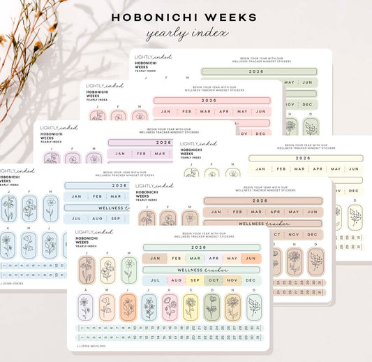 *NEW-Mindset 2026 Yearly Index - Hobonichi Weeks