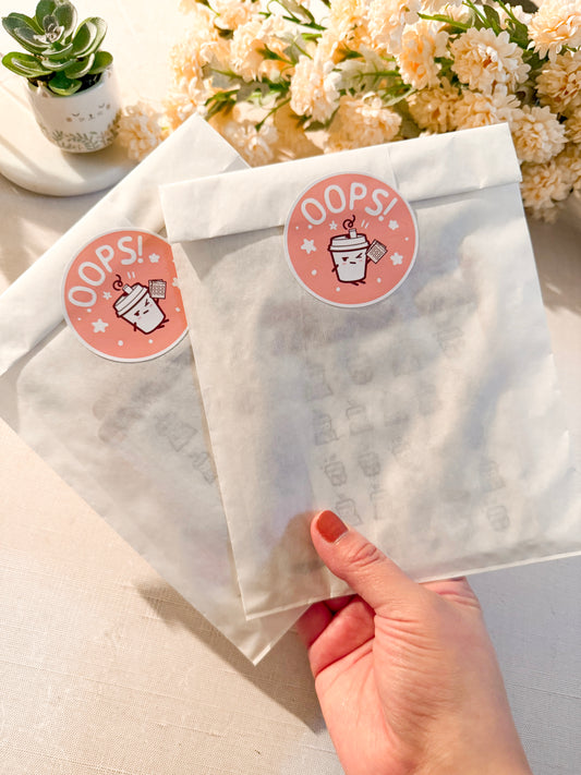 OOPS BAG- Floral and Cafecito Sticker Sheet Grab Bag