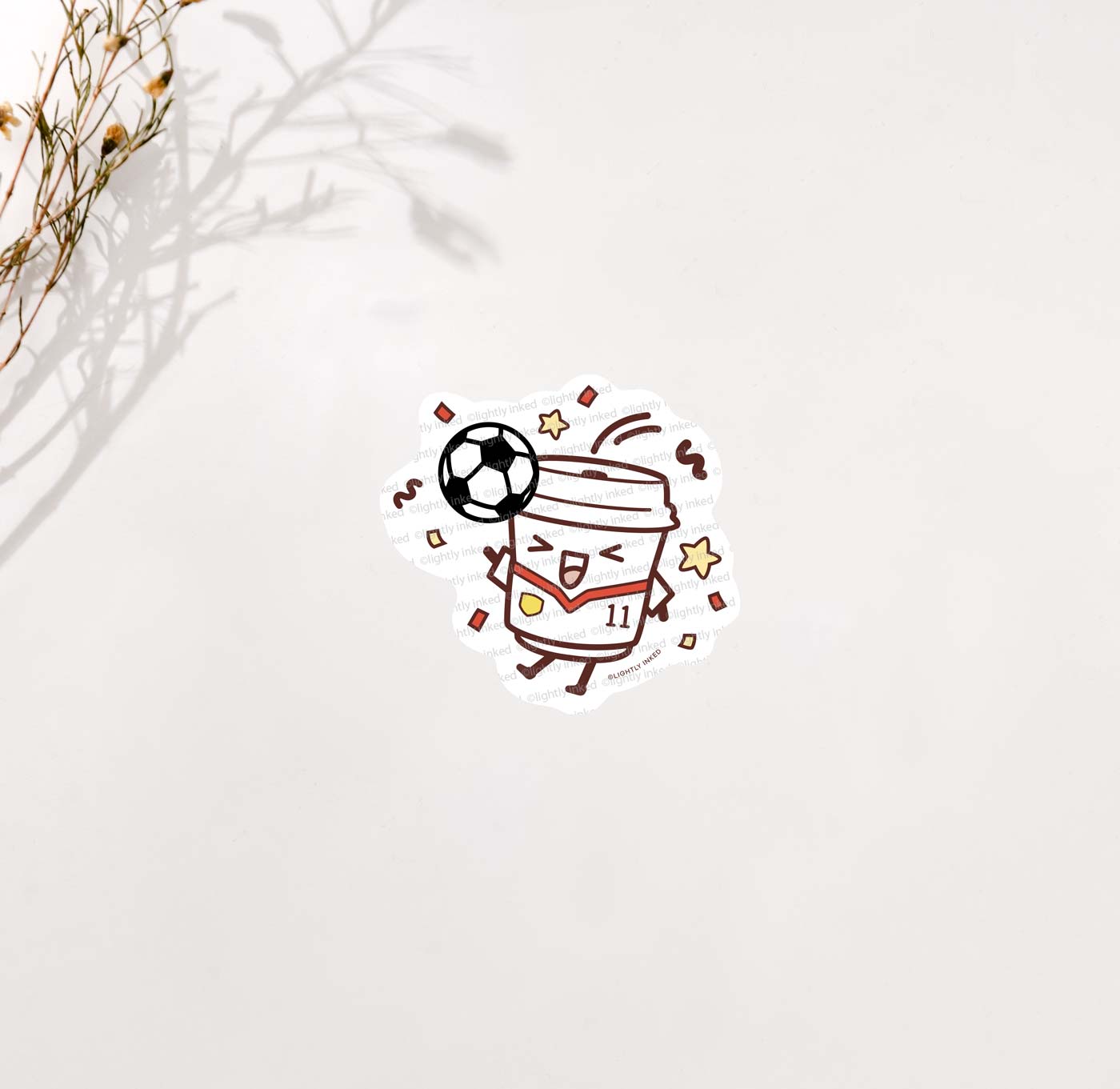 Little Soccer Player-  White