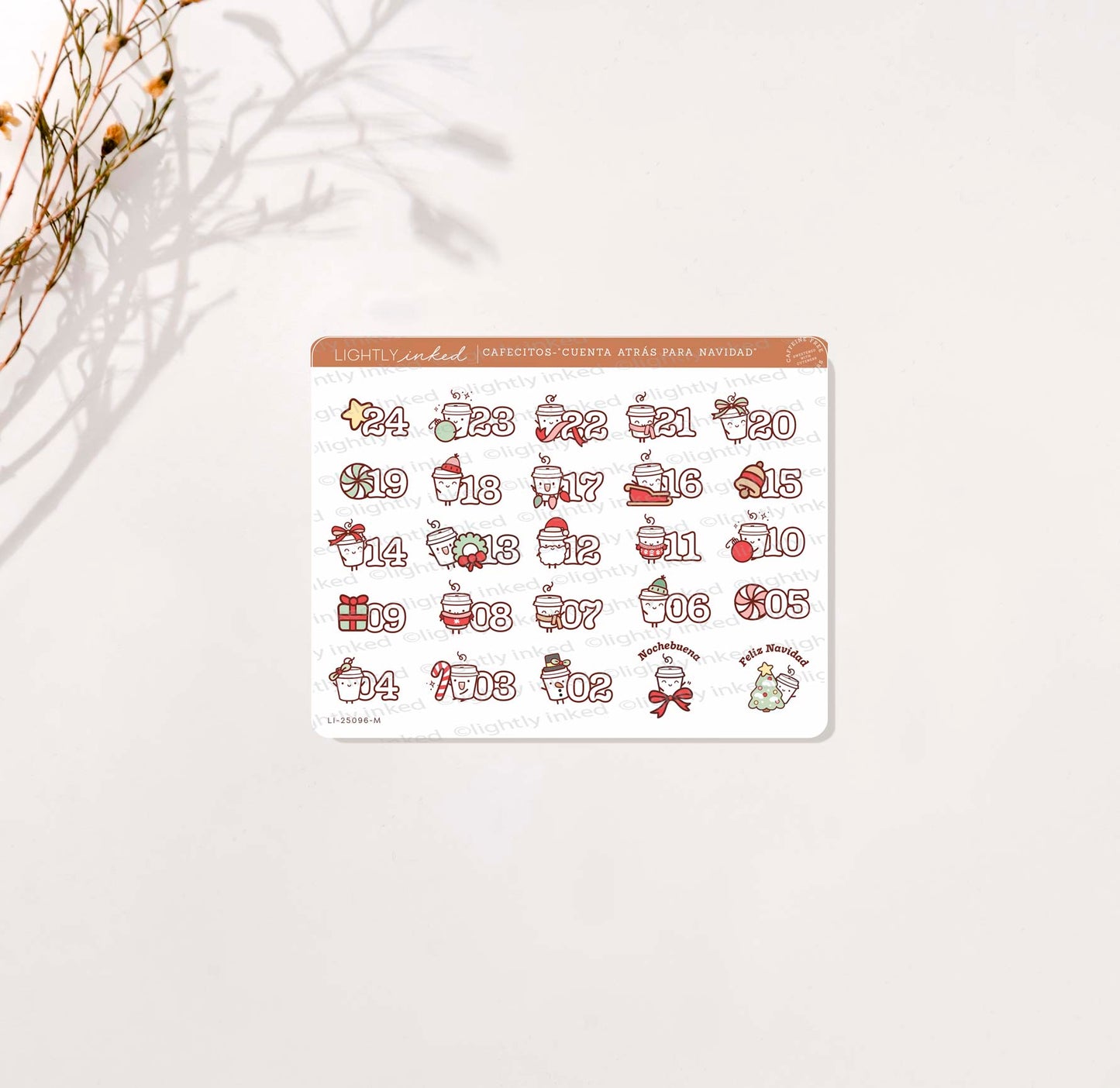 Cafecitos- Cuenta atrás para Navidad Sheet