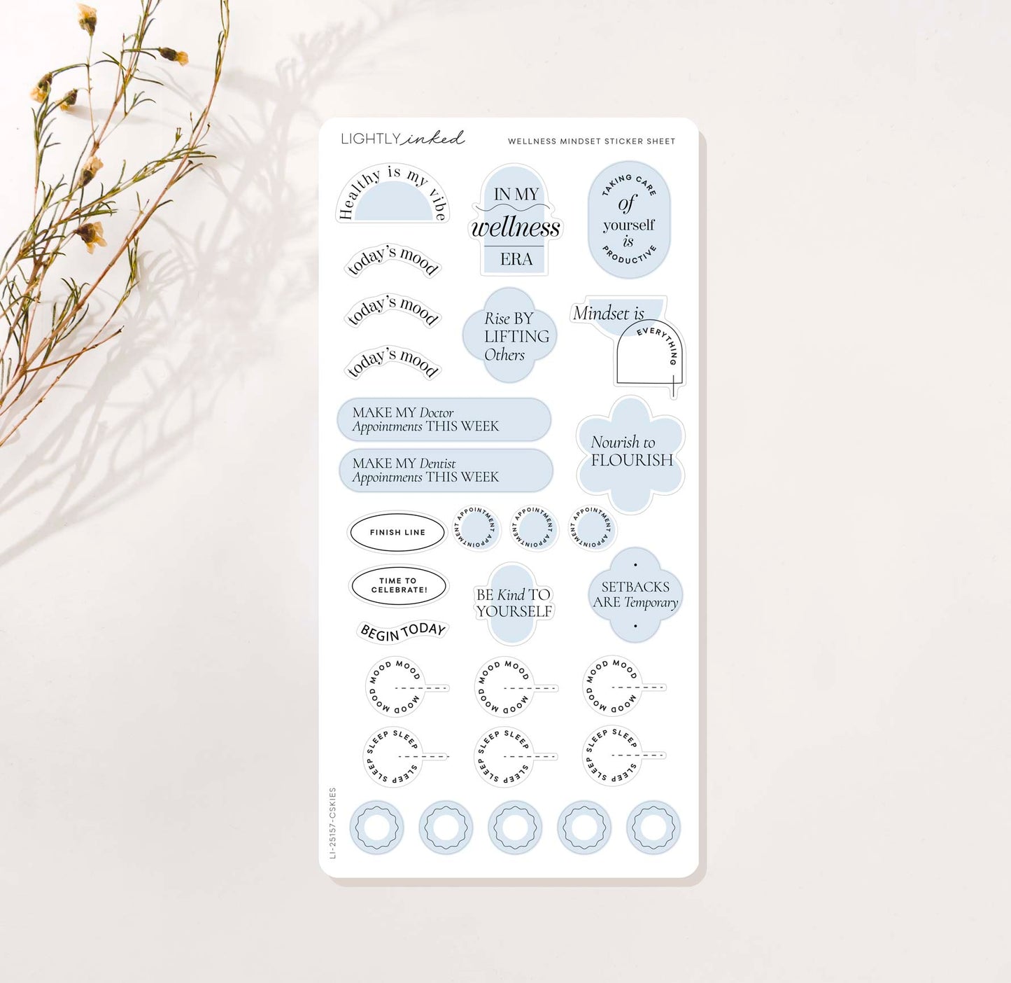 Wellness Mindset Sticker Sheet