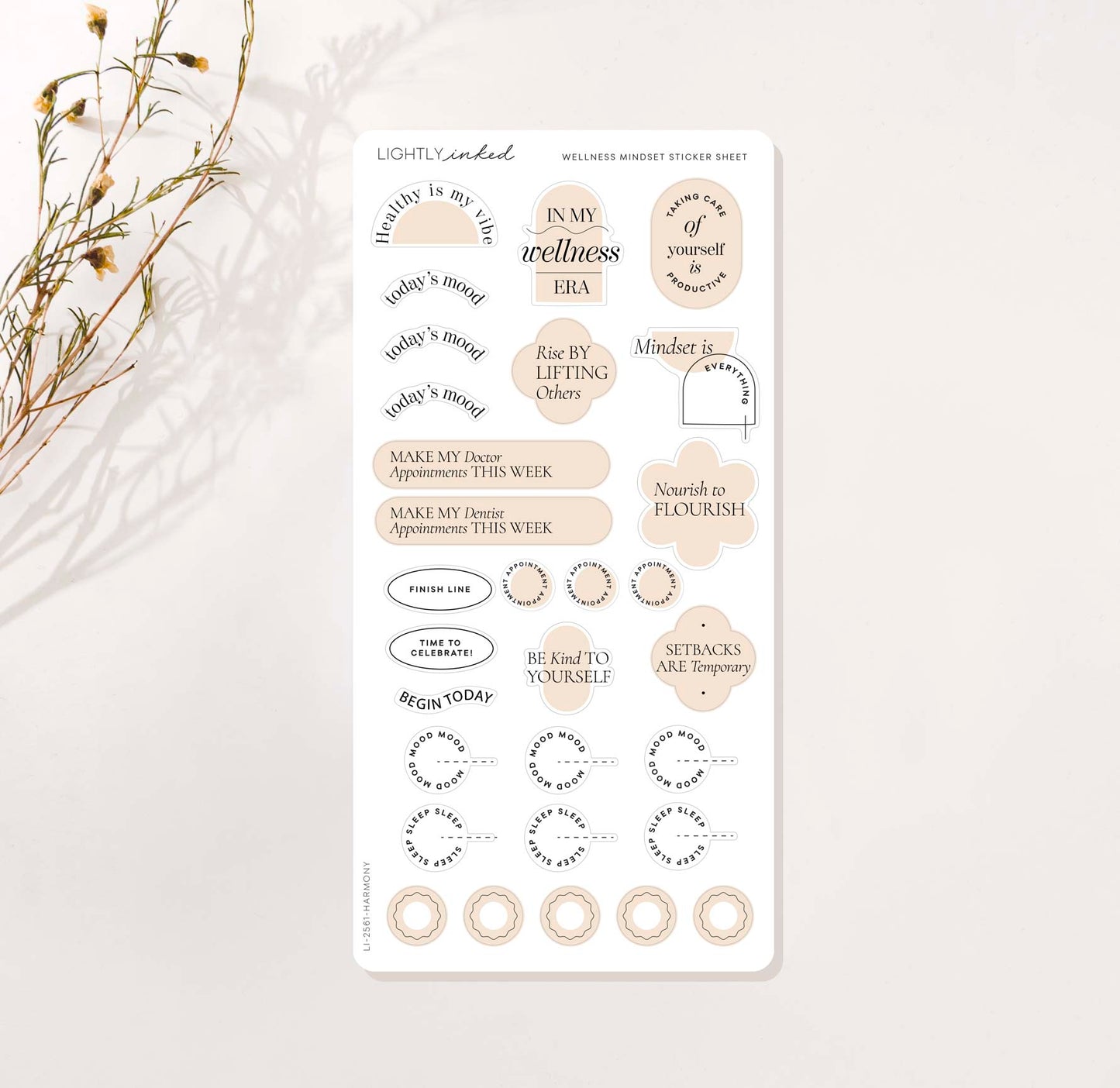 Wellness Mindset Sticker Sheet