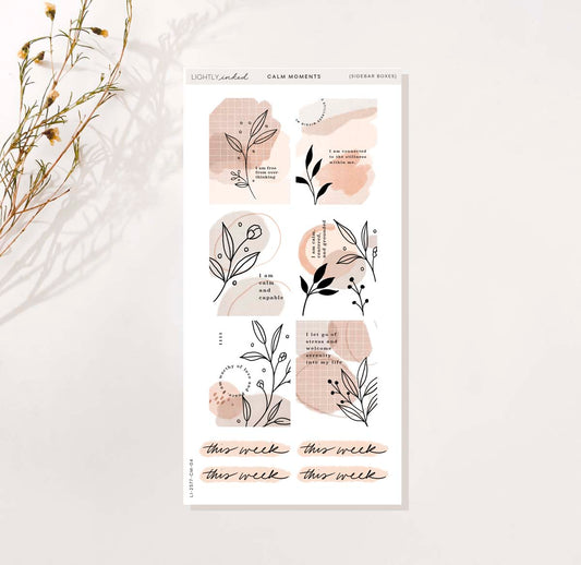 Calm Moments Collection-Side Bar Boxes