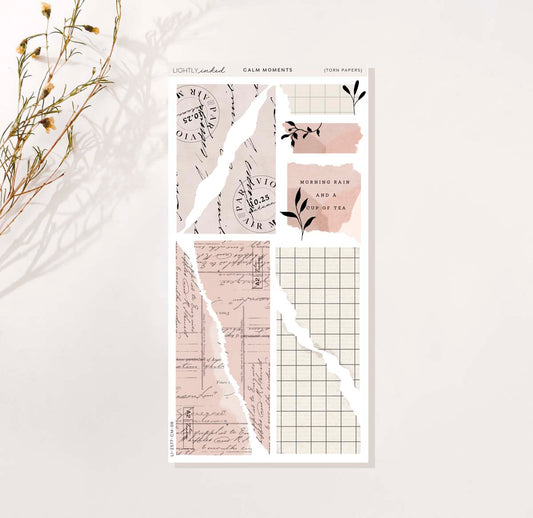 Calm Moments Collection-Torn Papers