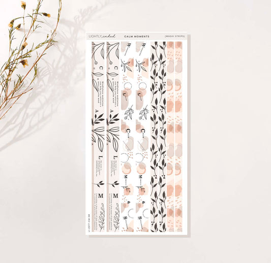 Calm Moments Collection-Washi Strips