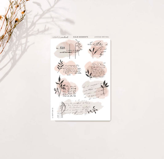 Calm Moments Collection-Vintage Writing