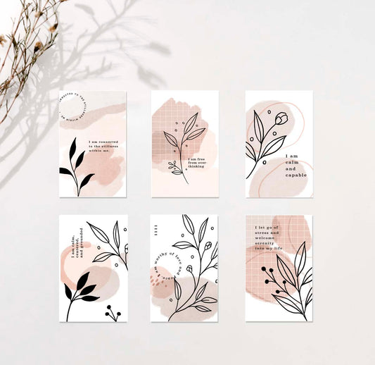 Calm Moments- Affirmation Planner Cards