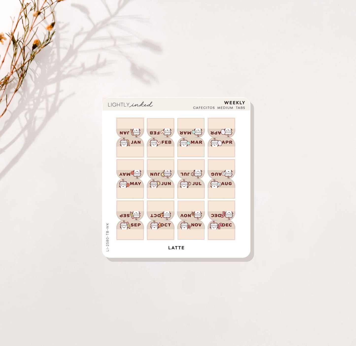 Weekly Tabs (Cafecito)- Medium