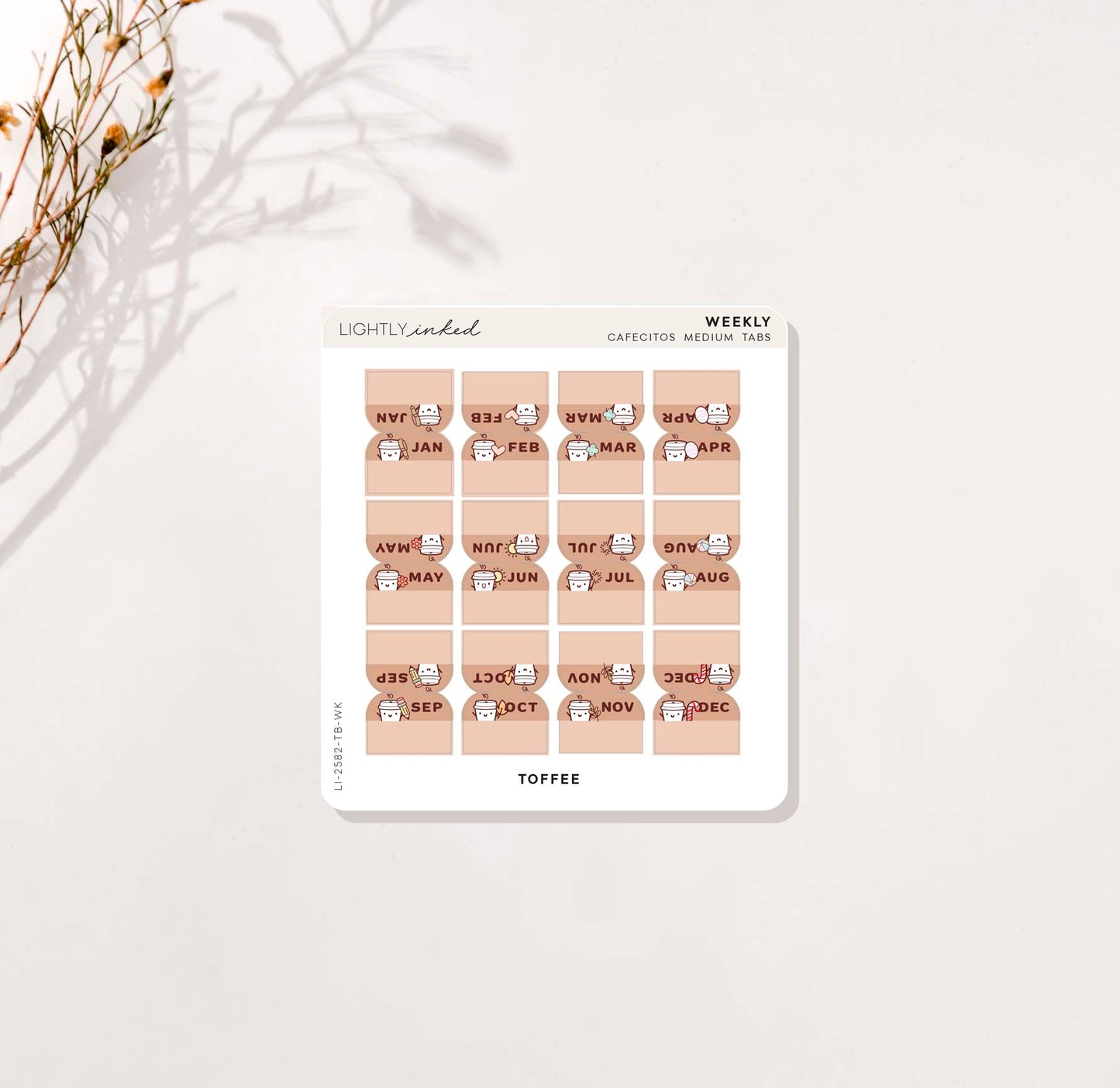 Weekly Tabs (Cafecito)- Medium