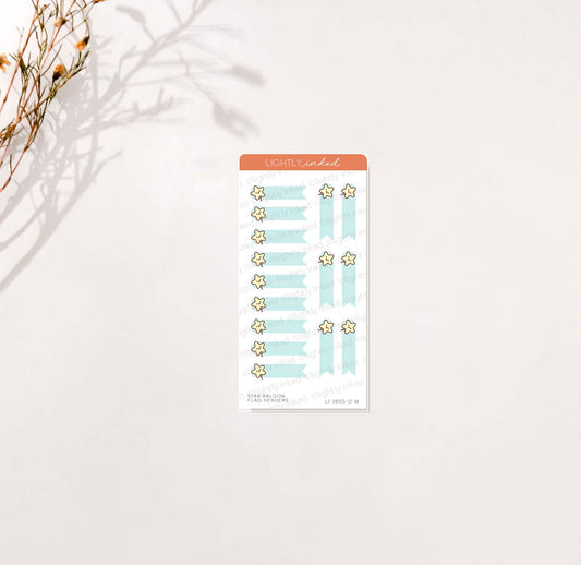 Celebration Brew- Star Balloon- Flag Headers