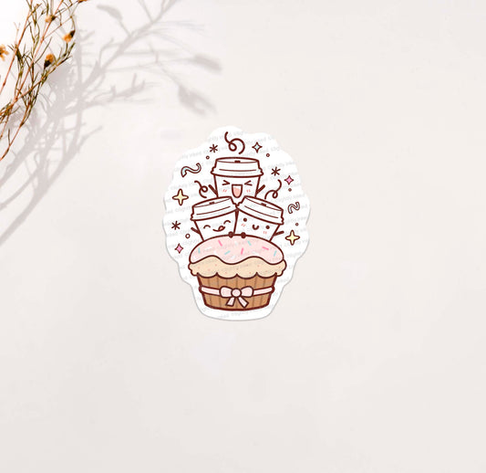 Celebrating Cafecitos on a cupcake