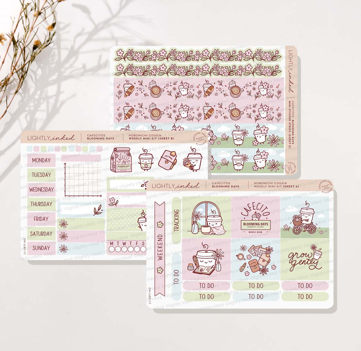 Blooming Days-Hobonich Cousin Mini-Kit