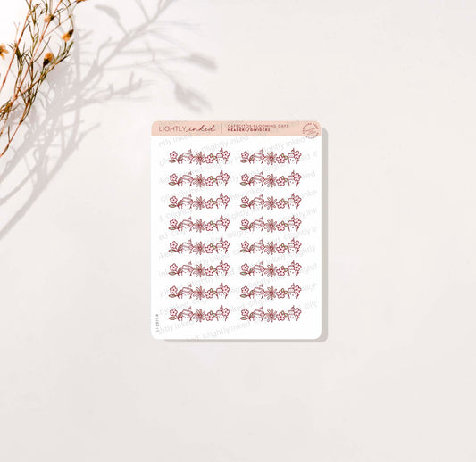 Blooming Days - Header/Dividers