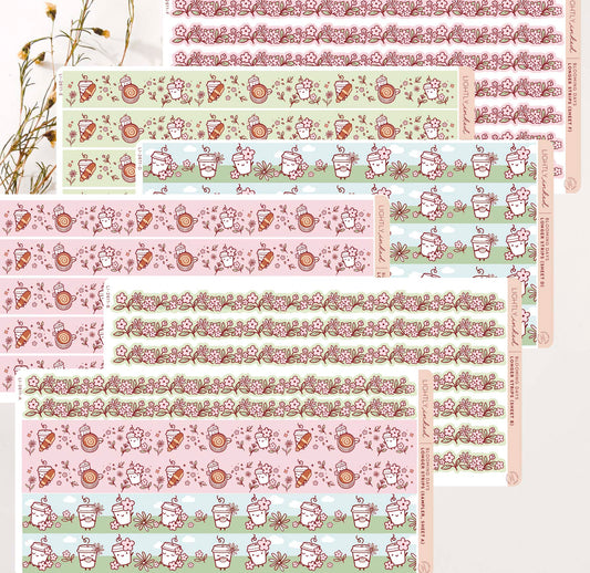 Washi sticker Strips printing on Standard matte paper.