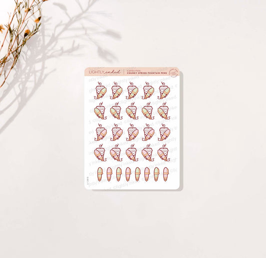 Cafecitos: Chunky Spring Fountain Pens