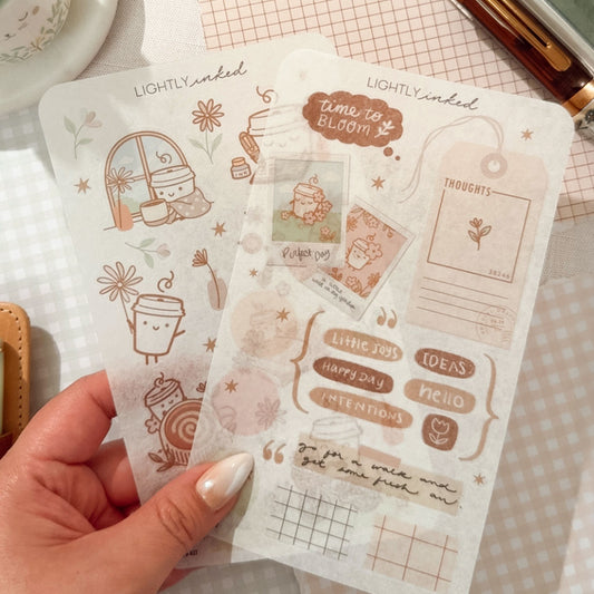 Blooming Days Journaling Sticker Sheets-2pc Set