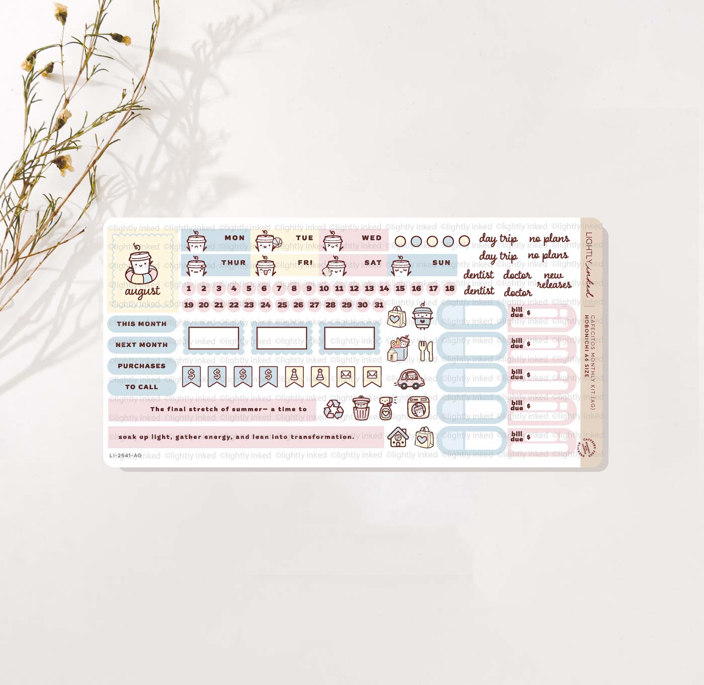 Cafecitos A6 Monthly Kits