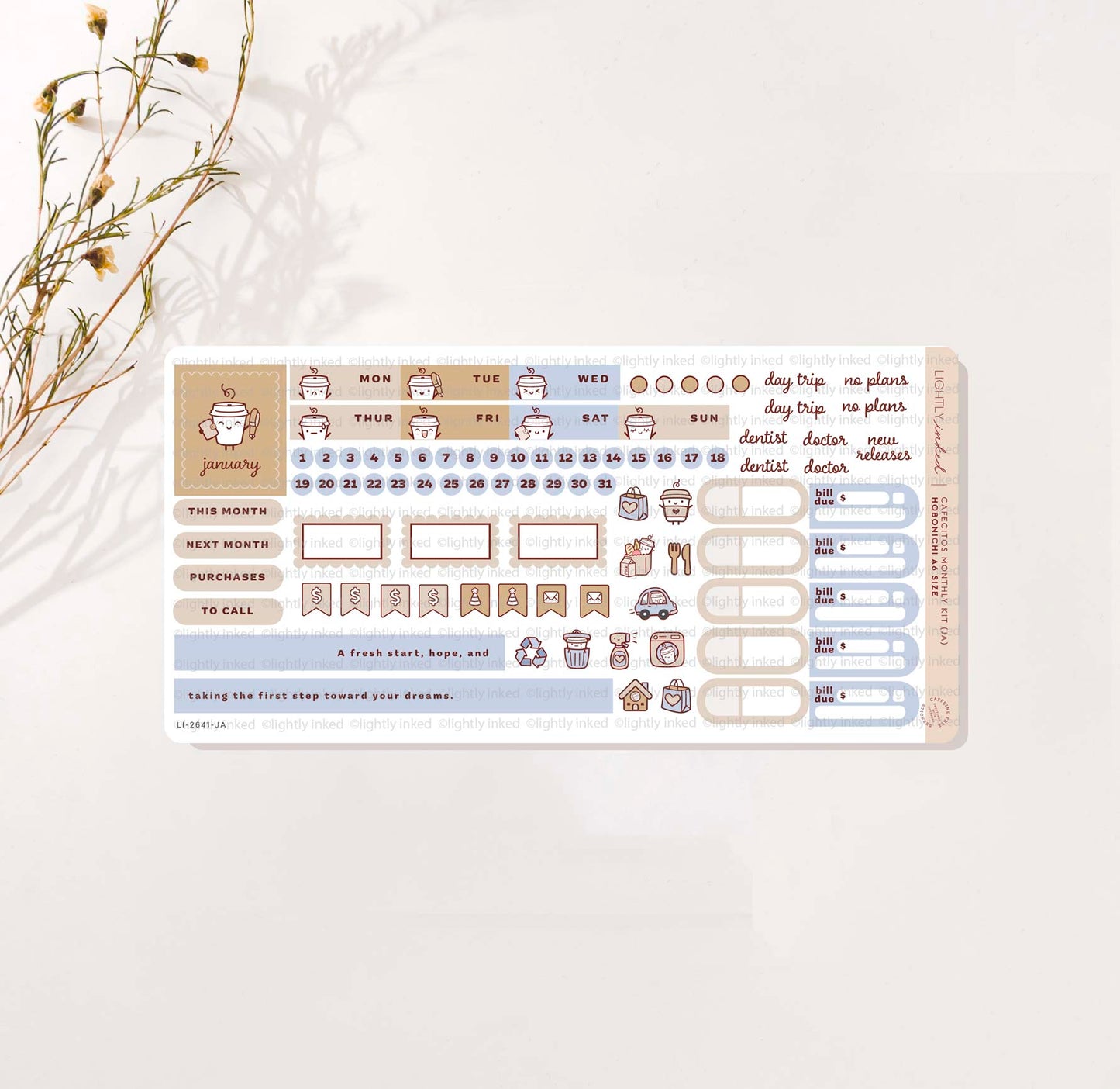 Cafecitos A6 Monthly Kits