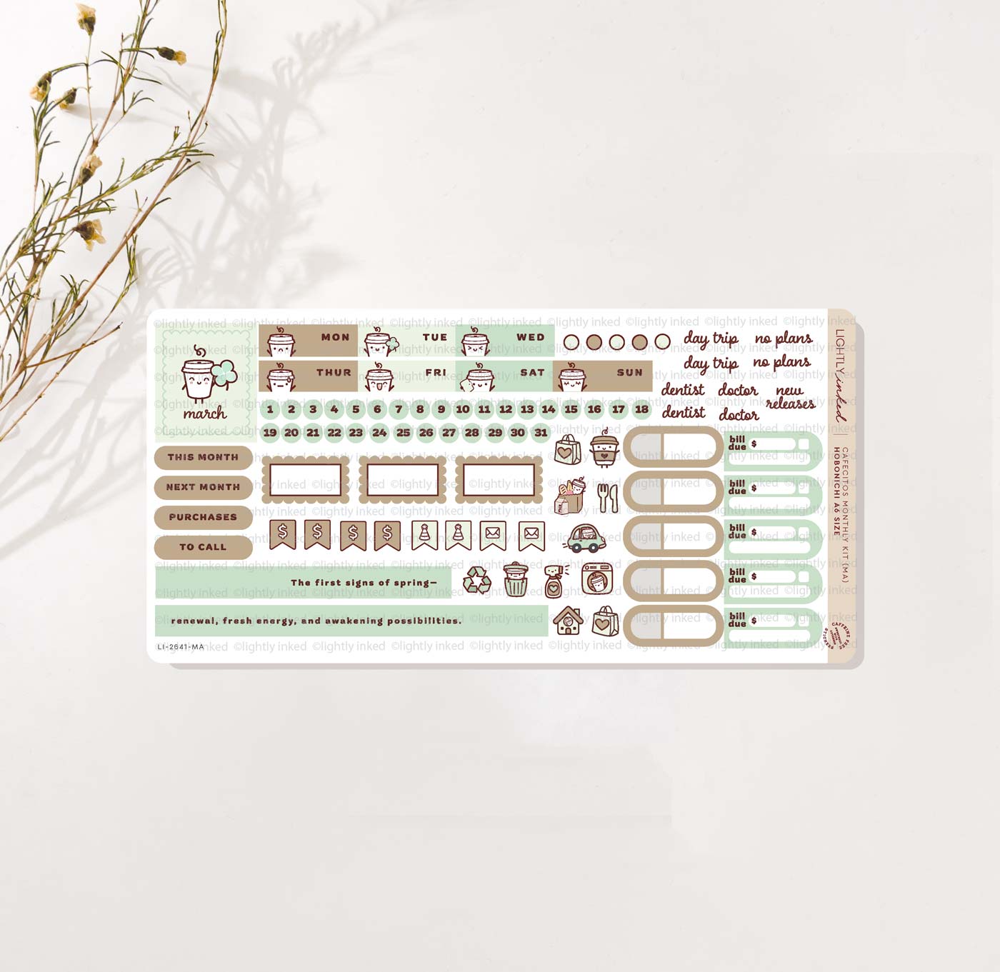 Cafecitos A6 Monthly Kits