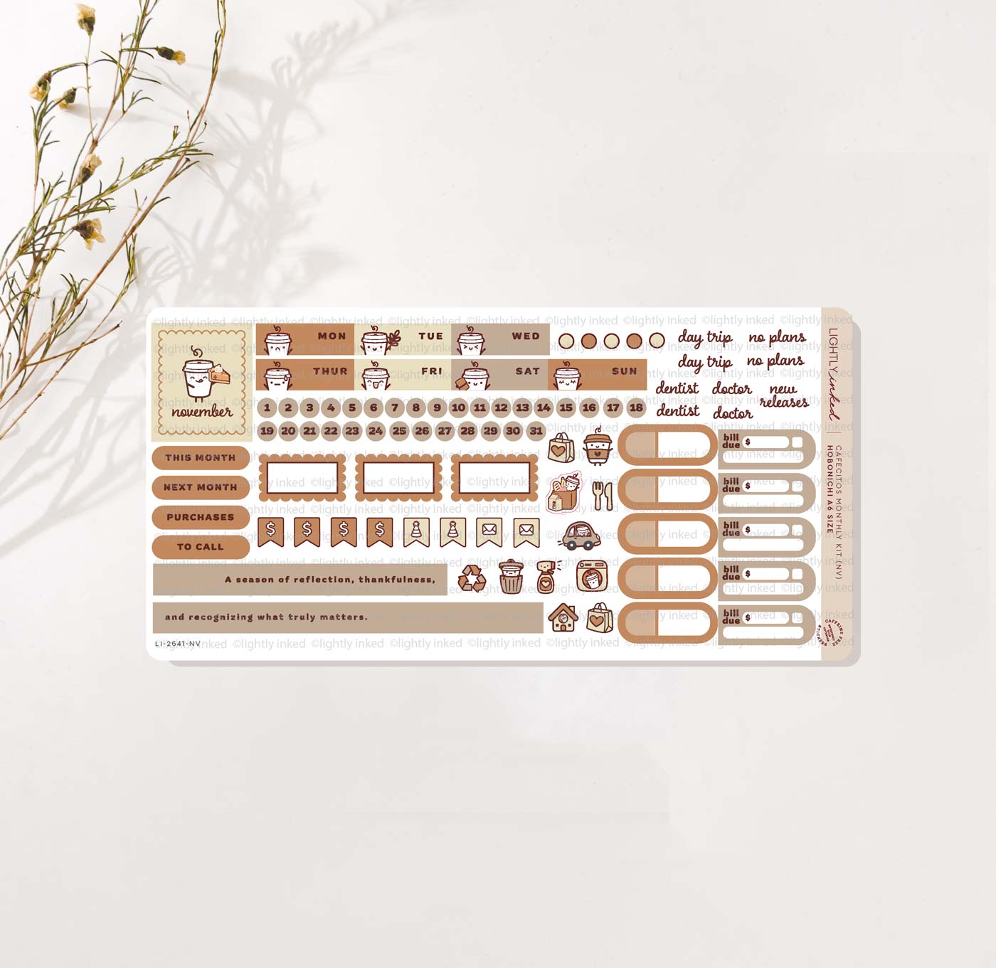 Cafecitos A6 Monthly Kits