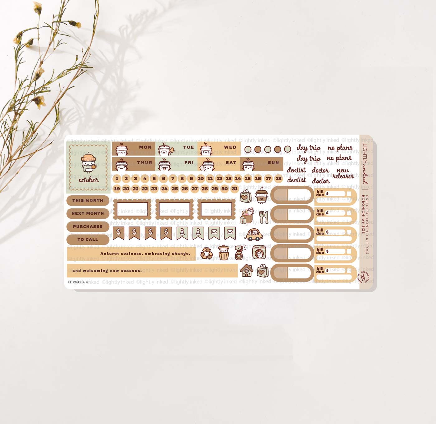 Cafecitos A6 Monthly Kits