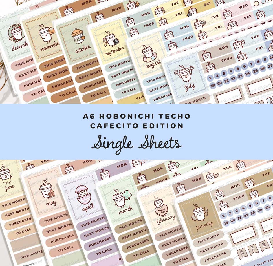 Cafecitos A6 Monthly Kits