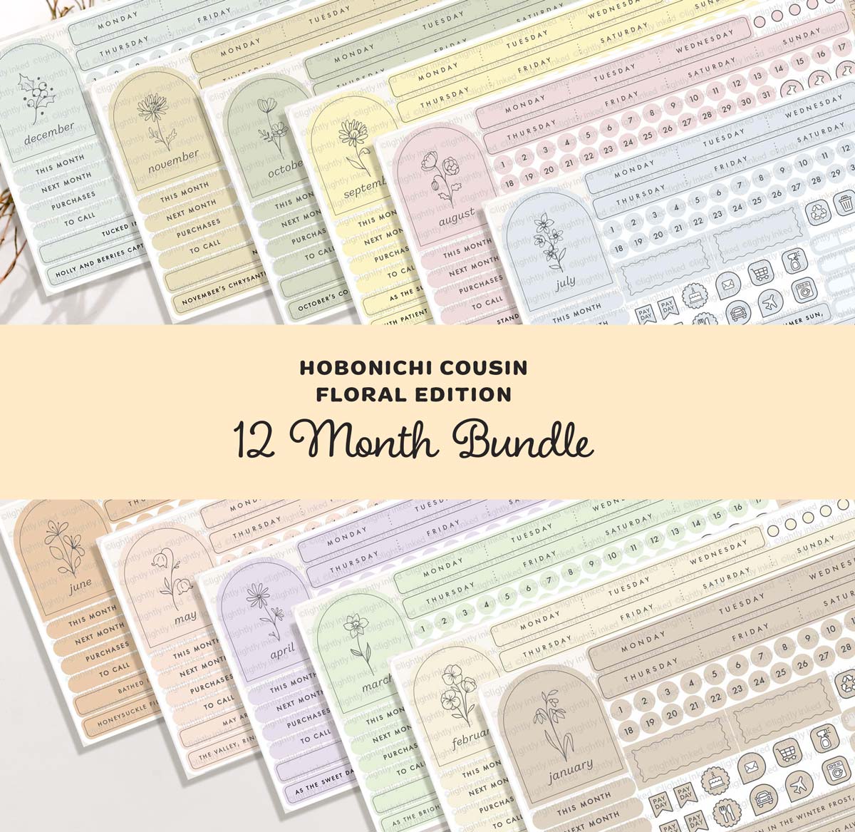 Monthly Flower Kit- Bundle ( all 12 Months)