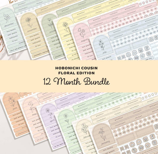 Monthly Flower Kit- Bundle ( all 12 Months)