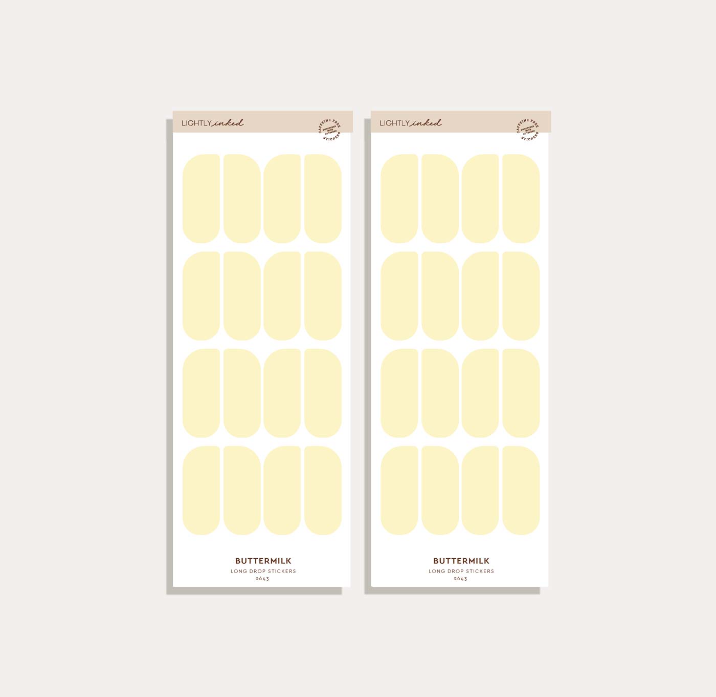 Long Drop Sticker Set