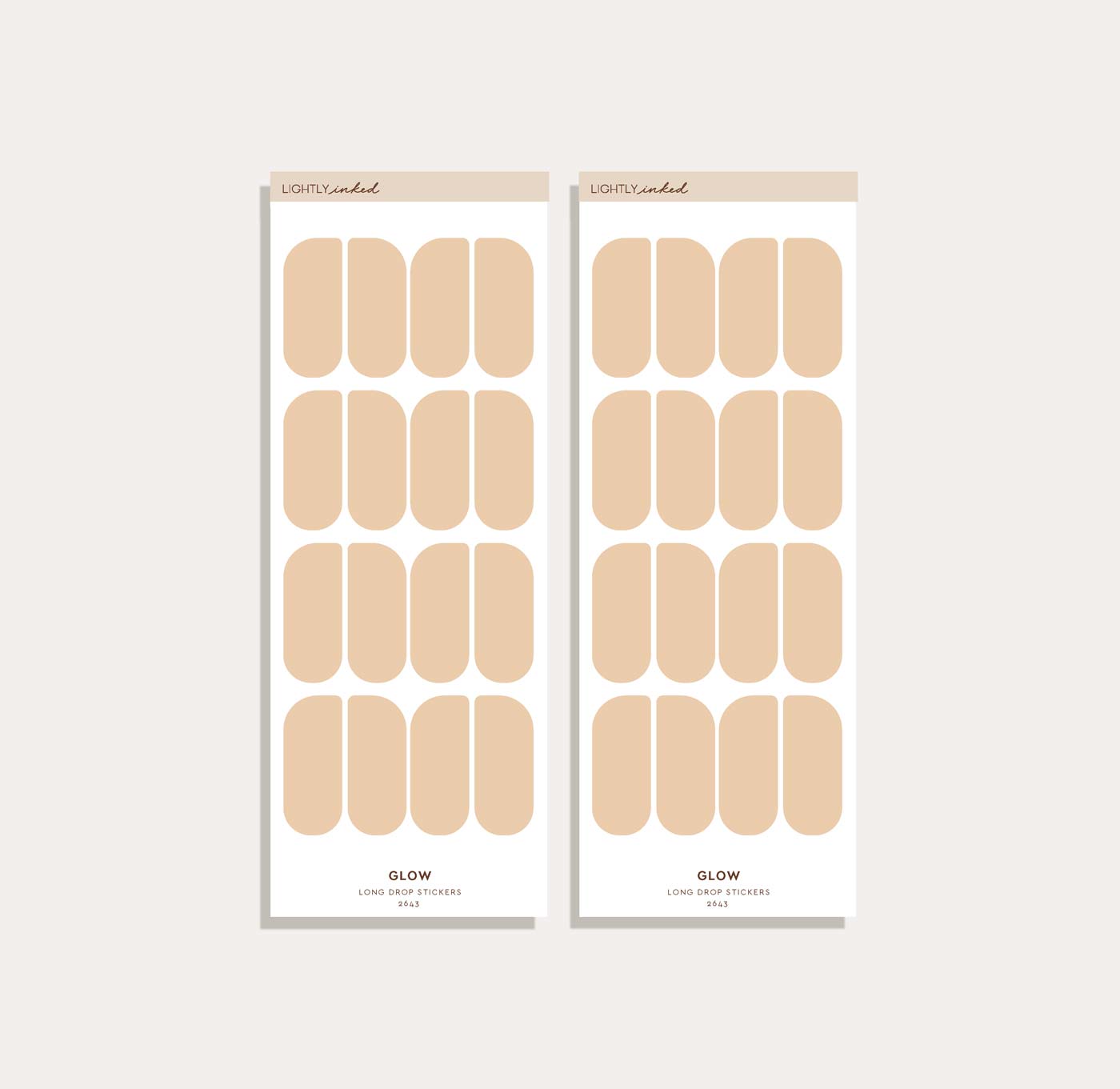 Long Drop Sticker Set