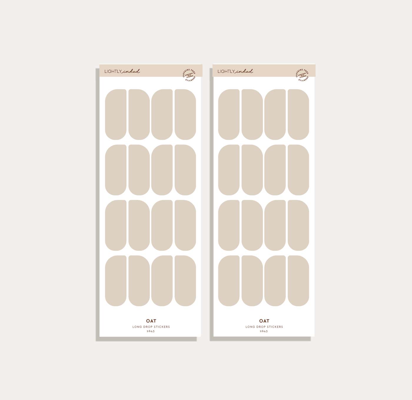 Long Drop Sticker Set