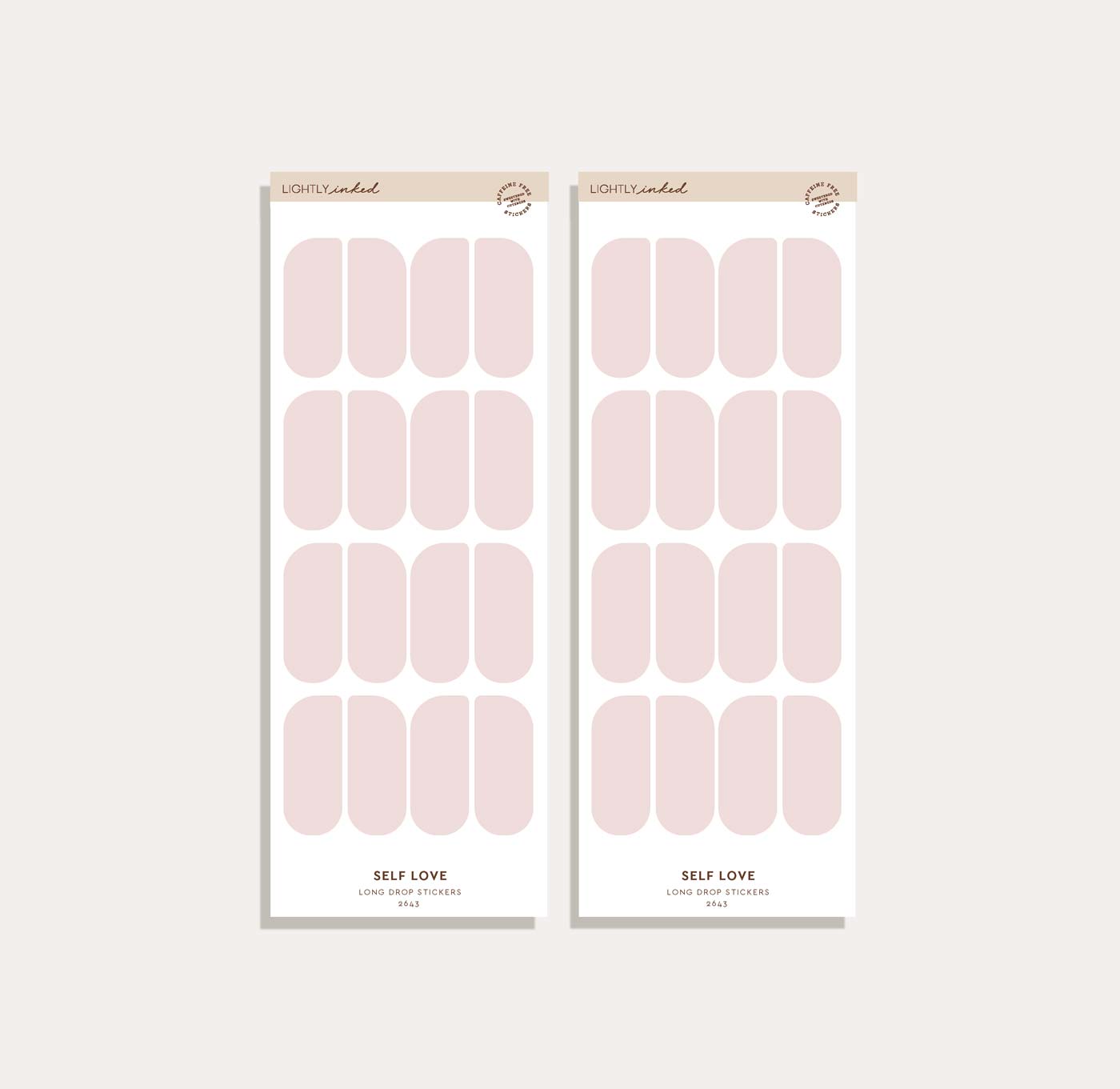 Long Drop Sticker Set