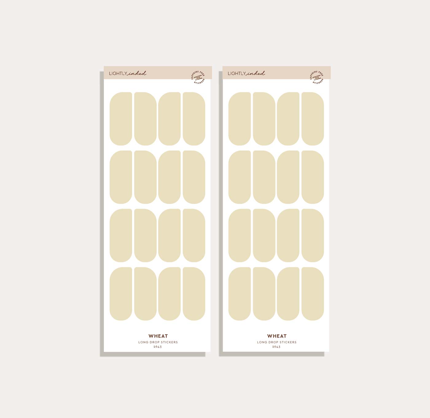 Long Drop Sticker Set