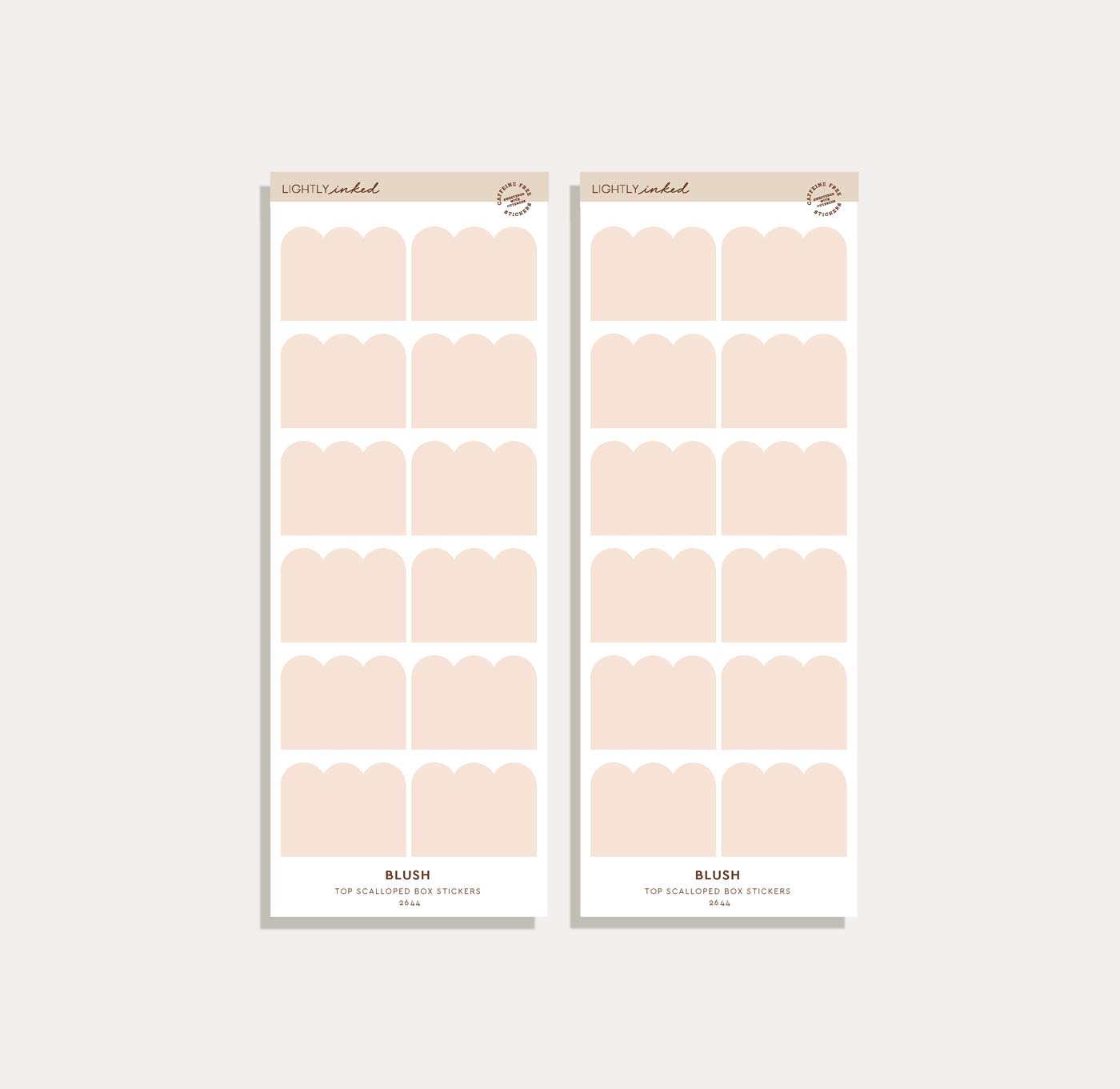 Top Scalloped Box Sticker Set