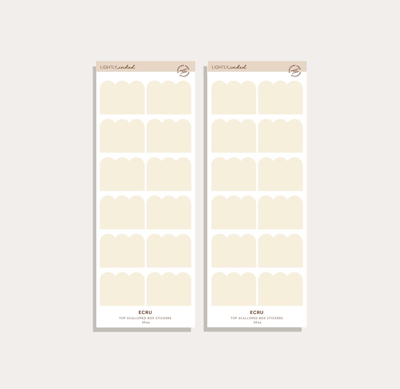 Top Scalloped Box Sticker Set