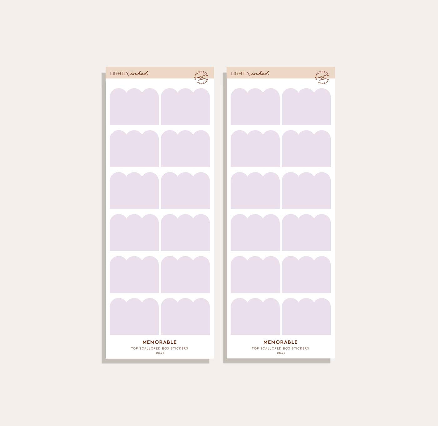 Top Scalloped Box Sticker Set