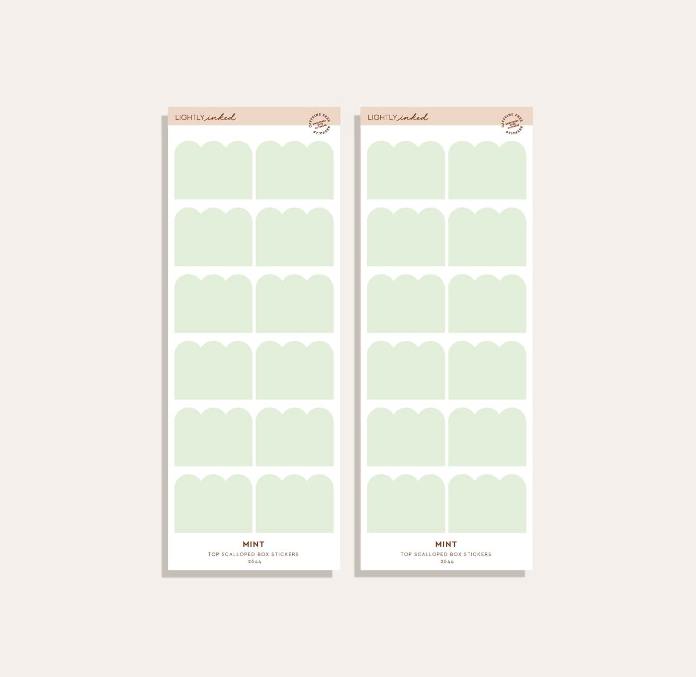 Top Scalloped Box Sticker Set