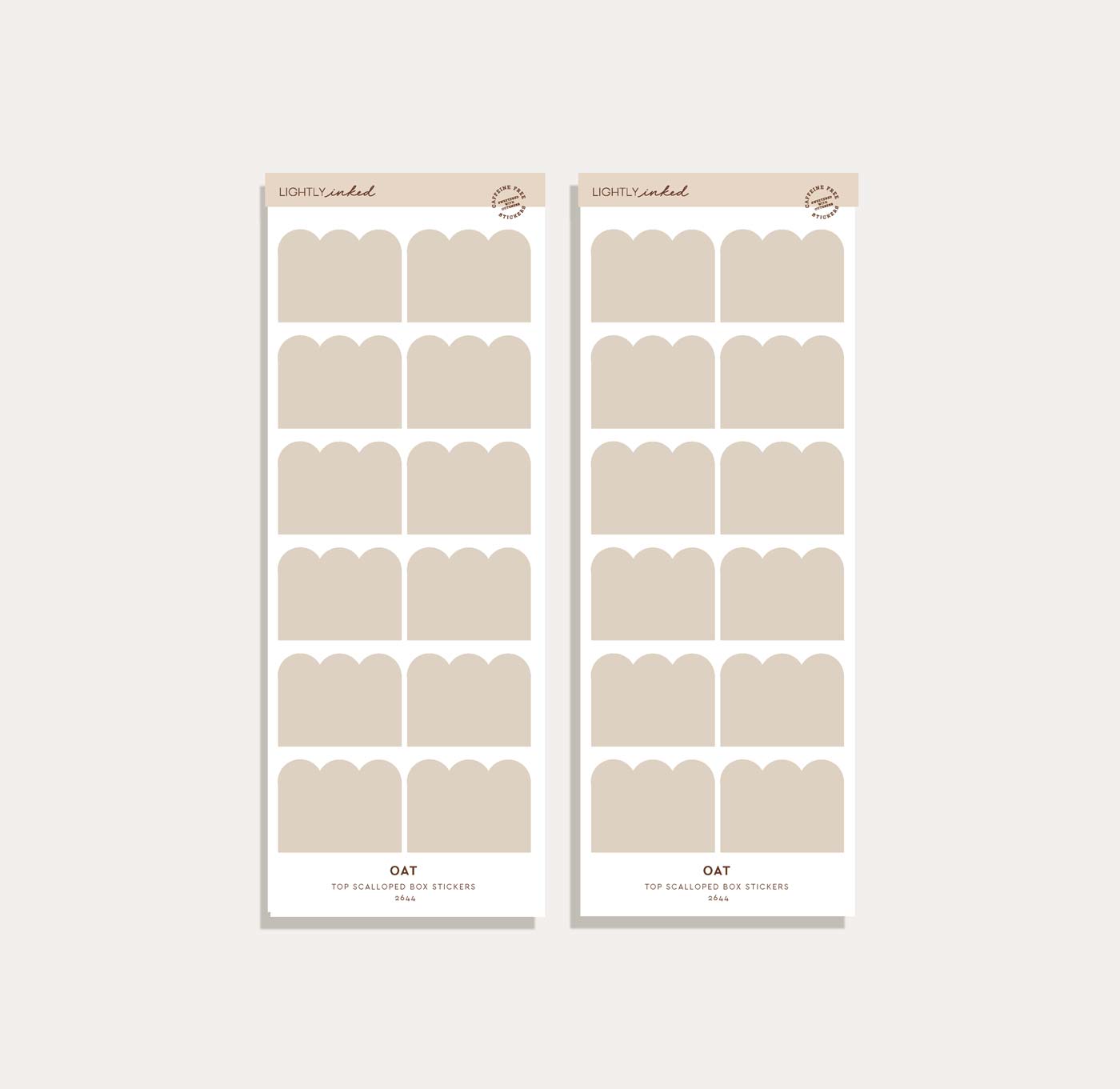 Top Scalloped Box Sticker Set