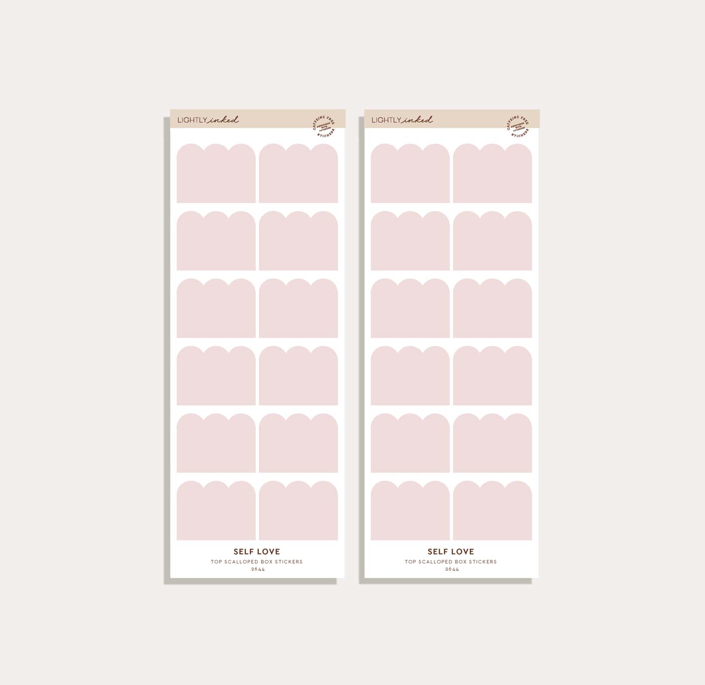 Top Scalloped Box Sticker Set