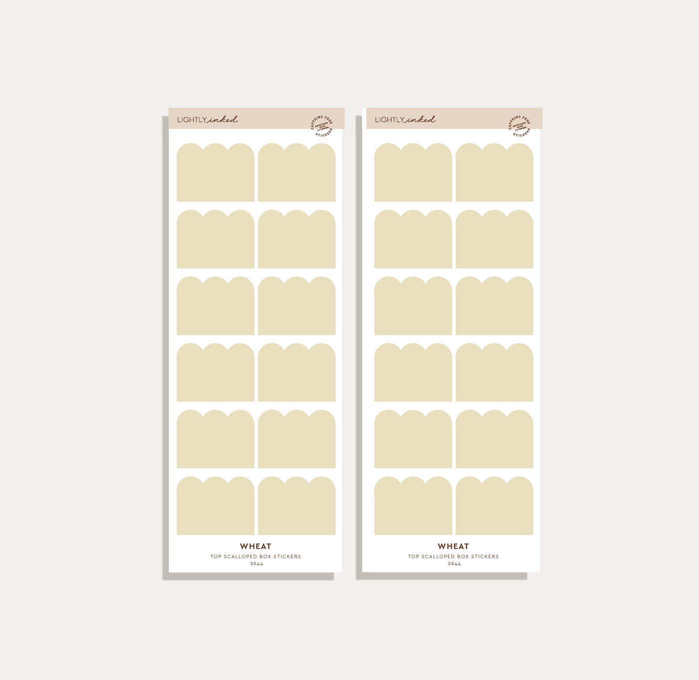 Top Scalloped Box Sticker Set