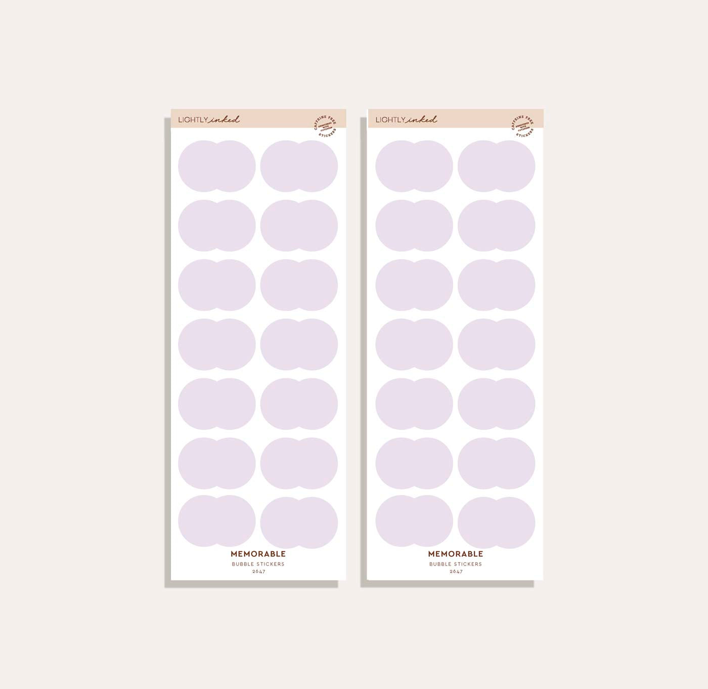 Bubble Sticker Set