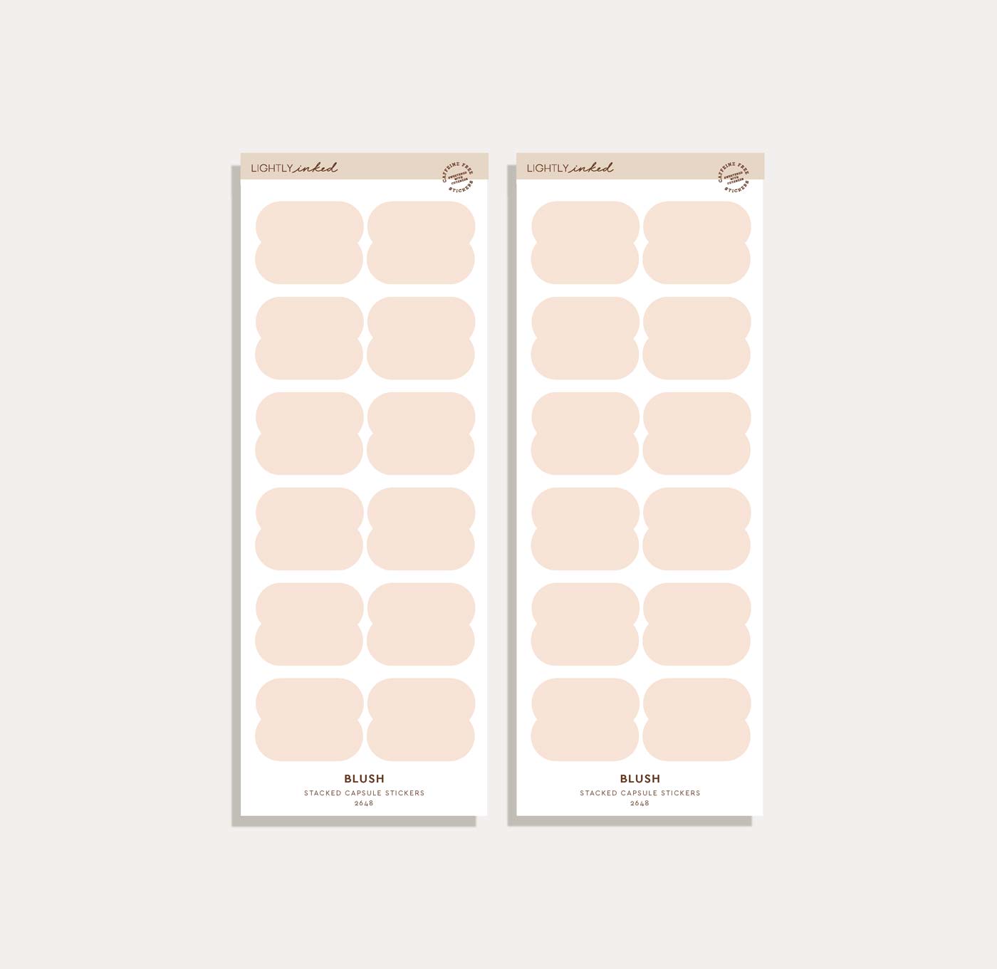 Stacked Capsule Sticker Set