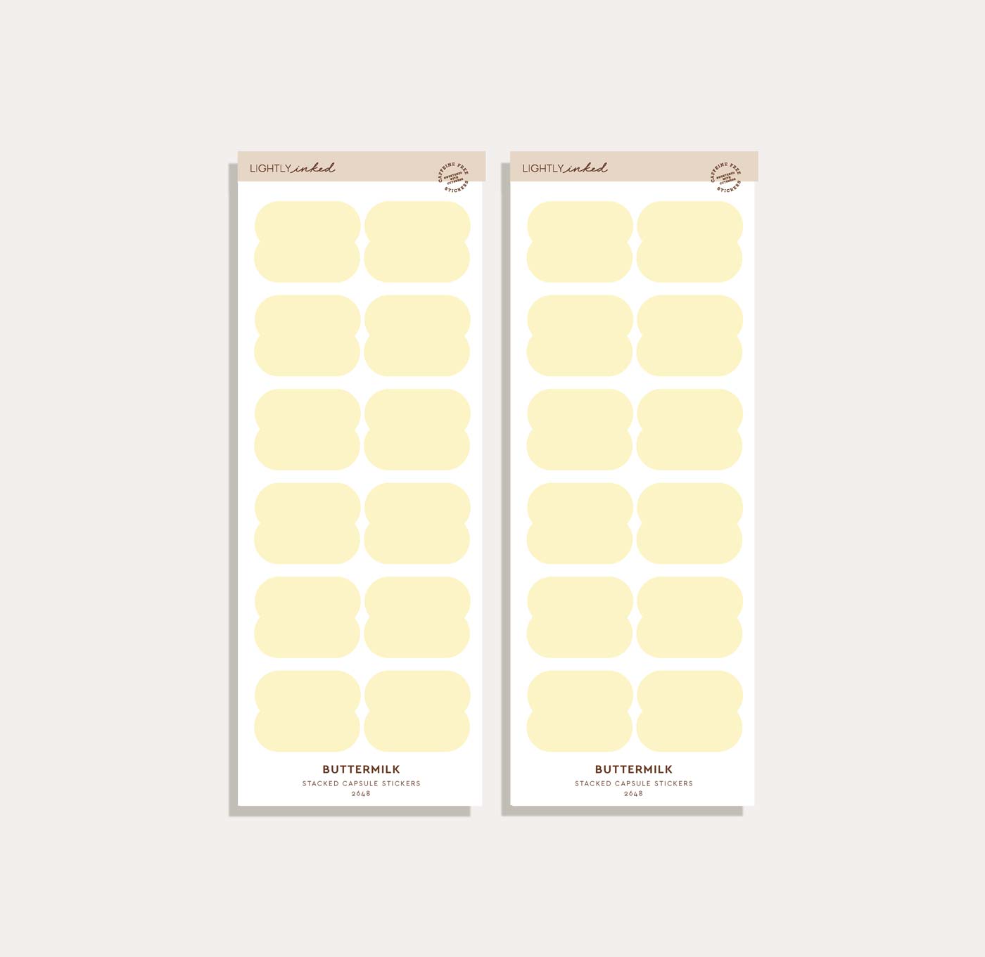 Stacked Capsule Sticker Set
