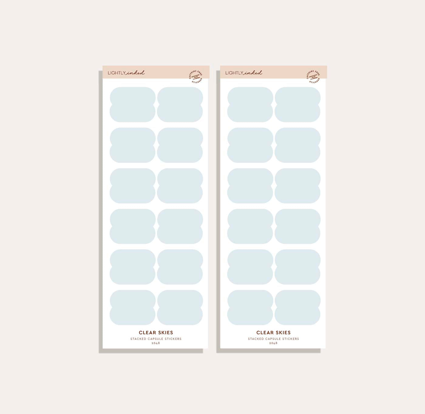 Stacked Capsule Sticker Set