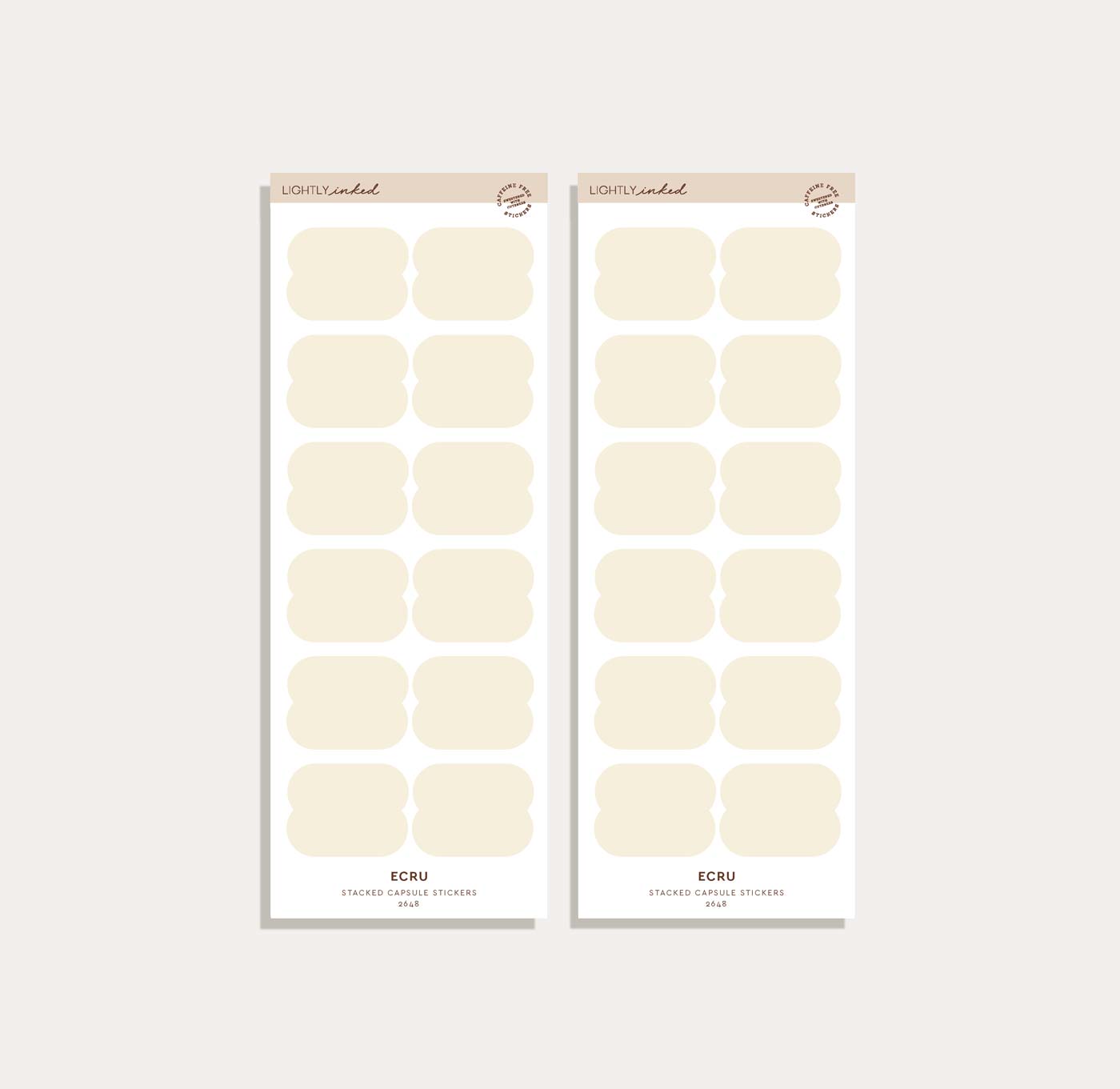 Stacked Capsule Sticker Set