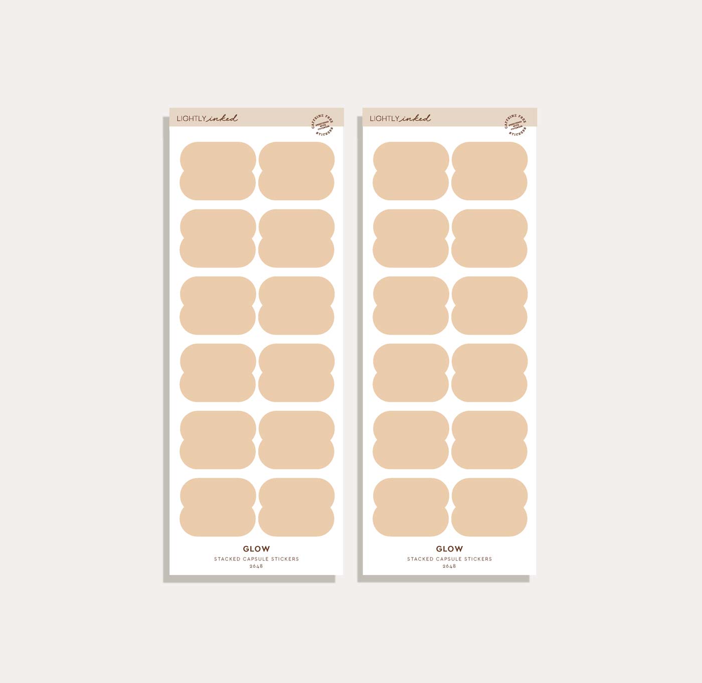 Stacked Capsule Sticker Set