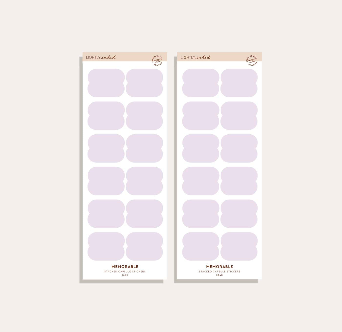 Stacked Capsule Sticker Set